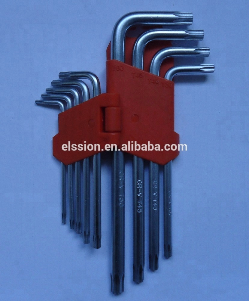 9 шт. Шестигранный Ключ Torx Набор ключей с пластиковым зажимом