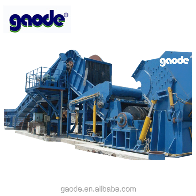 SGS convenient hot scrap metal steel shredder line machine