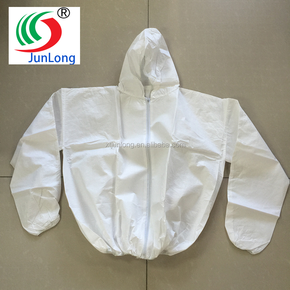 Одноразовые защитные белые нетканые лабораторные пальто Microporous Jacket