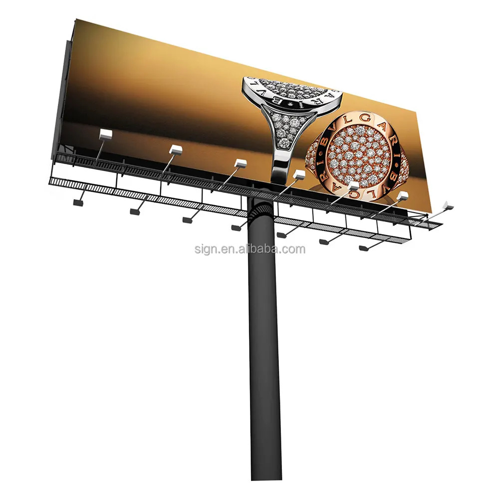 Double Sided Solar Power LED Advertising Sign Board