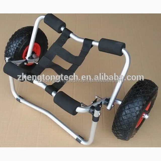 Aluminum kayak carrier cart