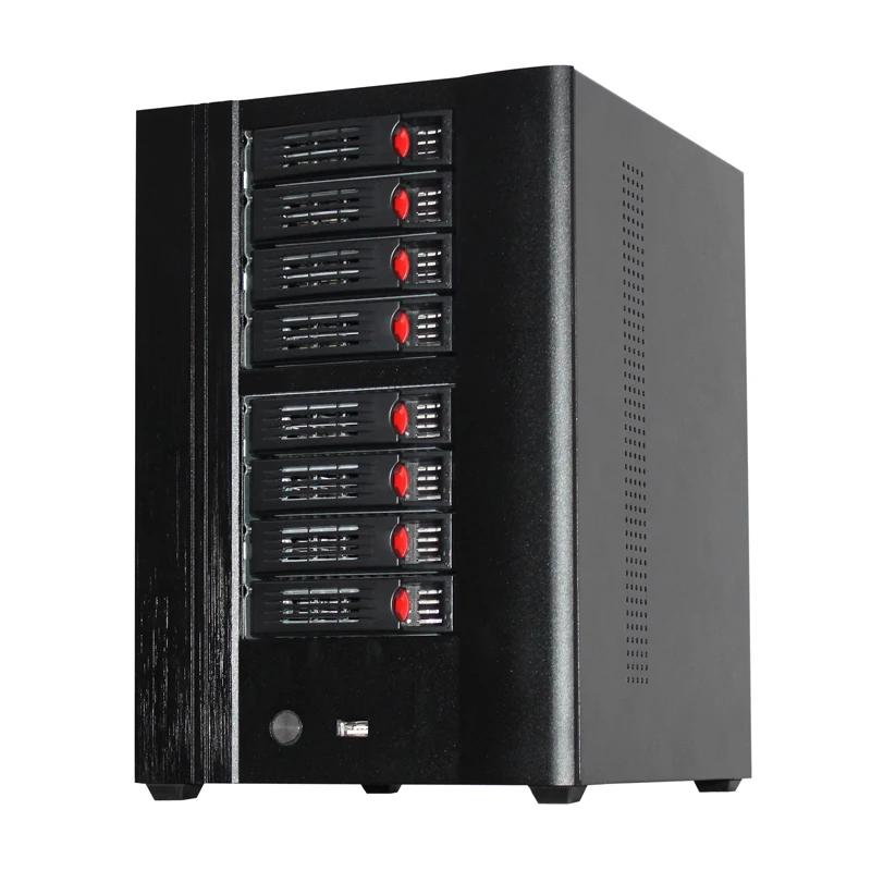 8 bay NAS чехол Горячая замена Сетевое хранилище NAS сервер чехол для IPFS Filecoin