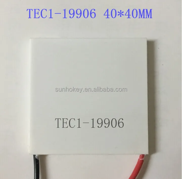 TEC1-19906 Пельтье, Термоэлектрический охладитель, модуль 40*40*4,2 мм, 24 В, 6 А, 120 Вт