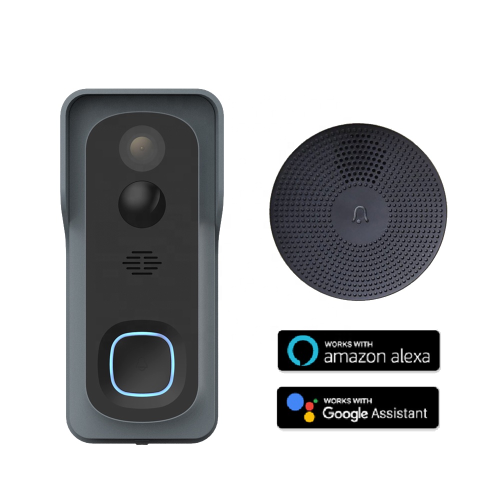 Hot Selling Tuya Smart Home 2MP 1080p Waterproof IP65 Wifi Wireless CCTV Intercom Alexa Doorbell Camera