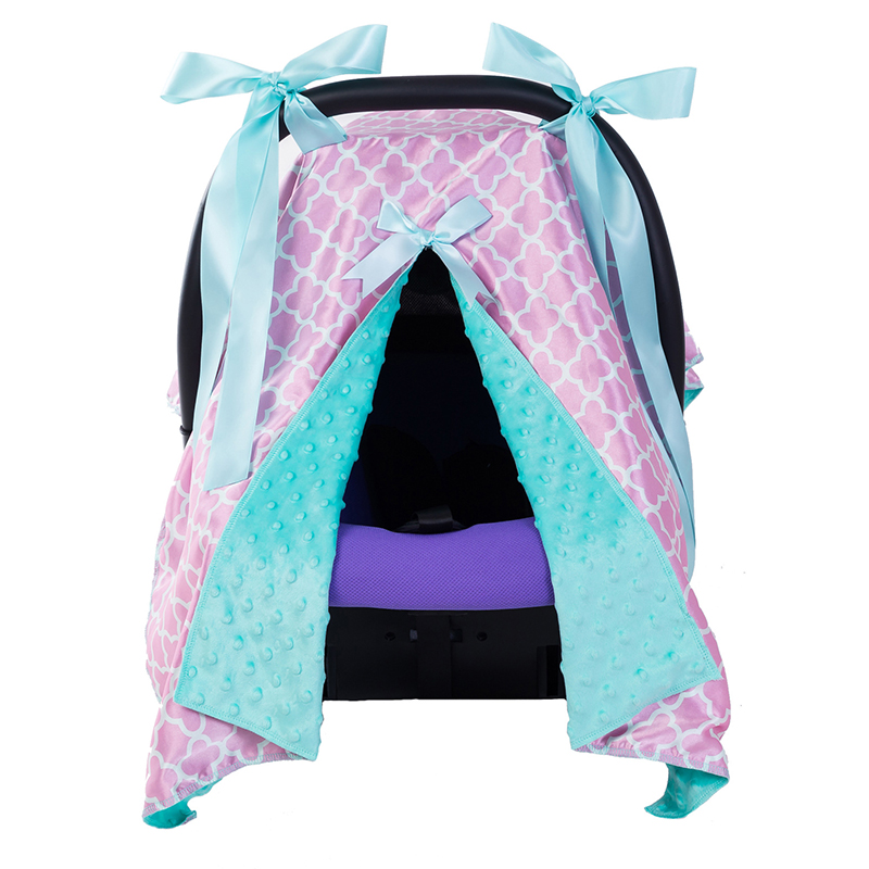 Low MOQ Luxury Minky Baby Car Seat Nursing Cover Canopy