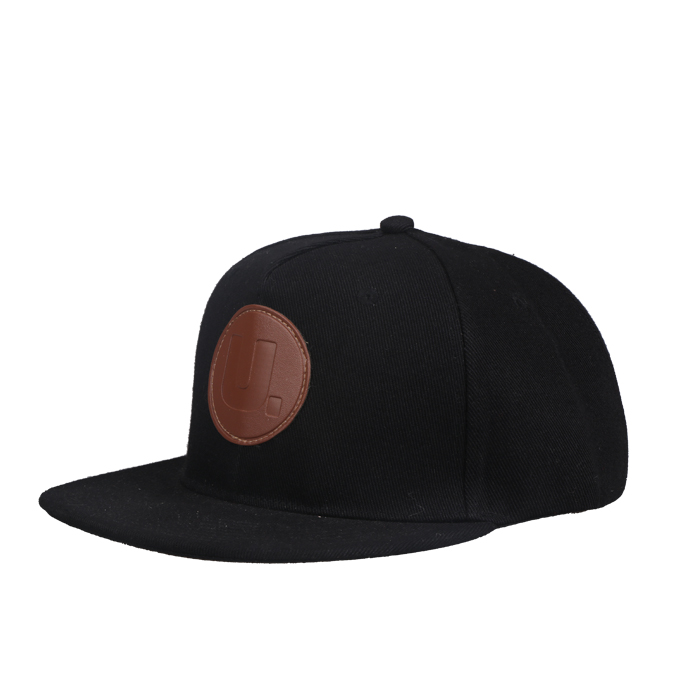 Изготовленный на заказ водонепроницаемый кожаный Логотип детский черный snapback оптовая продажа