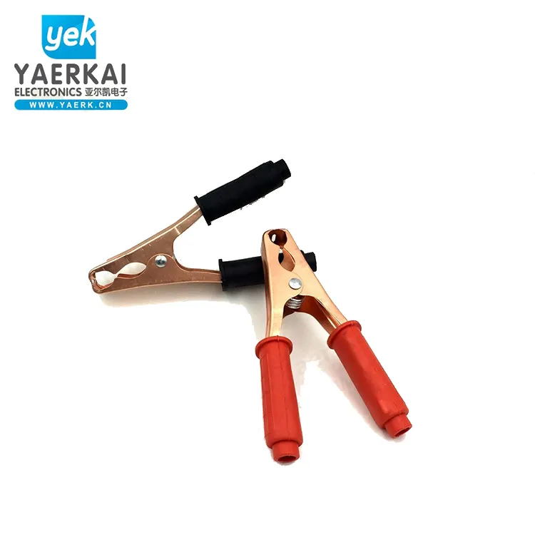 YAERK copper plated battery clips alligator booster cable clamp for custom