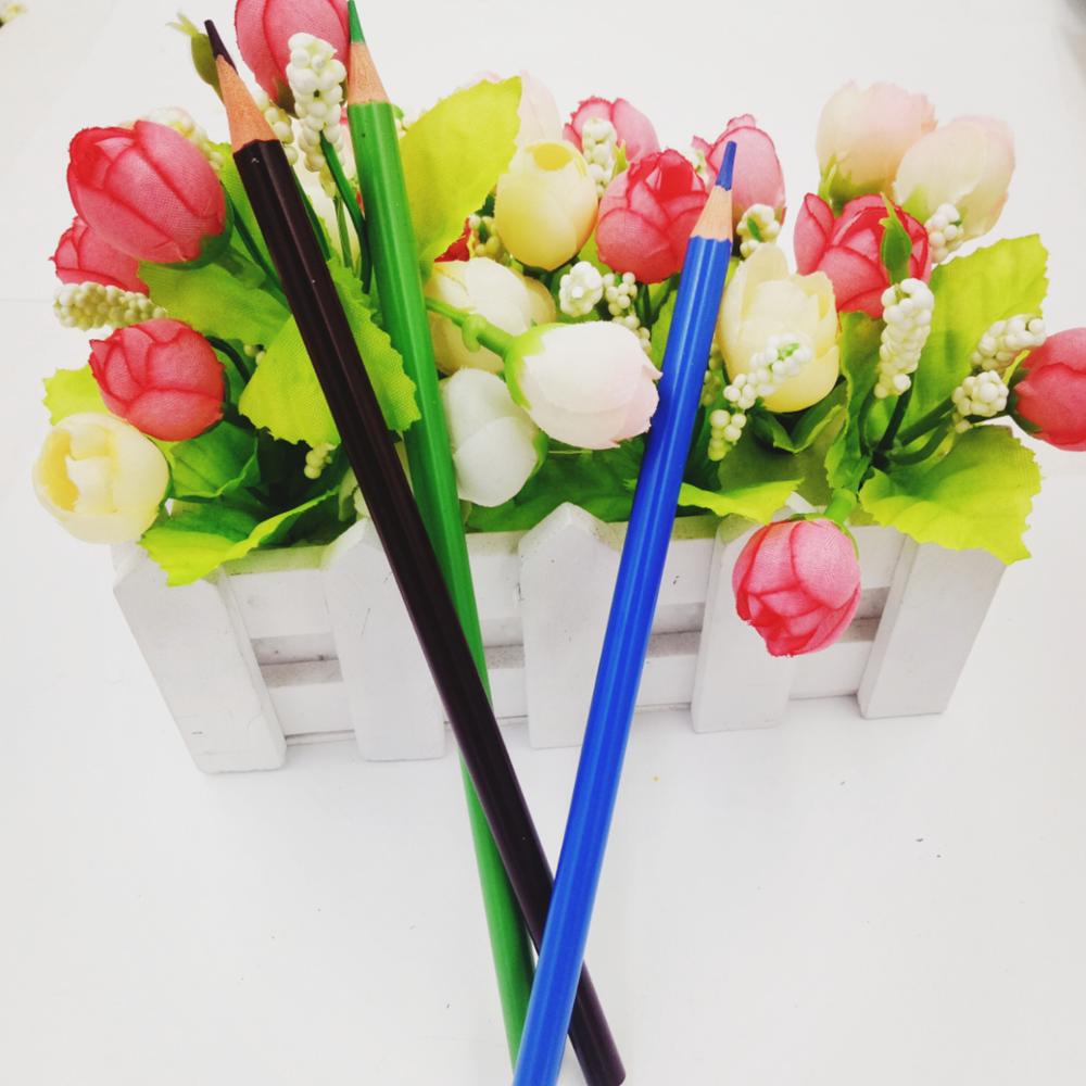 Triangular Rods Personalized With Logo Plastic Colored Pencils