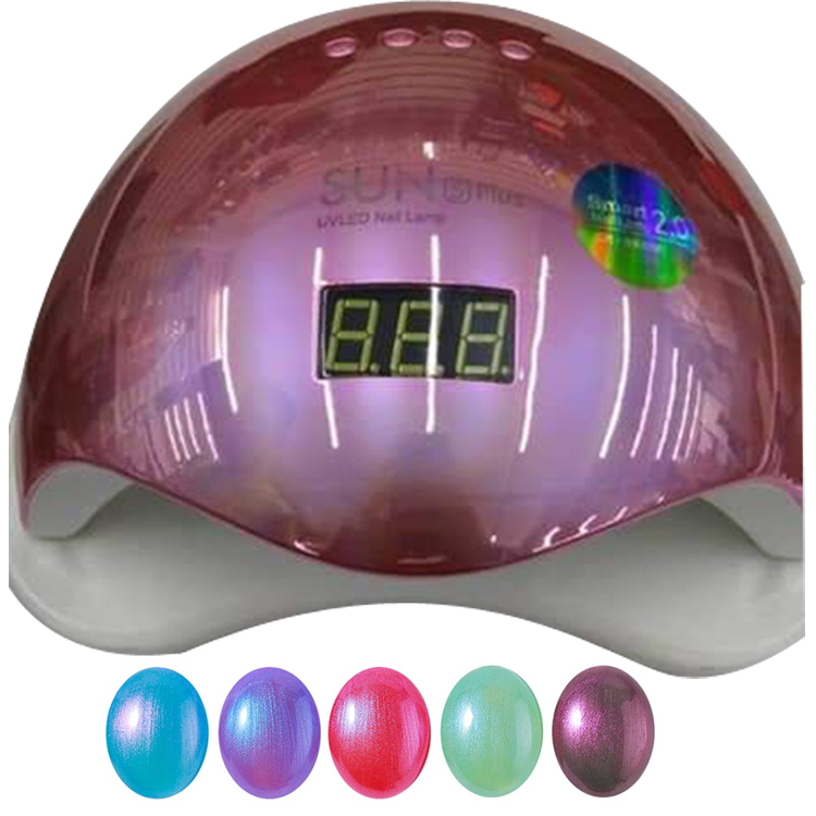 Ослепительно красочные 48 Вт Защита от солнца 5 светодио дный LED УФ лампы для ногтей гель сушилка отверждения Профессиональный УФ с ЖК