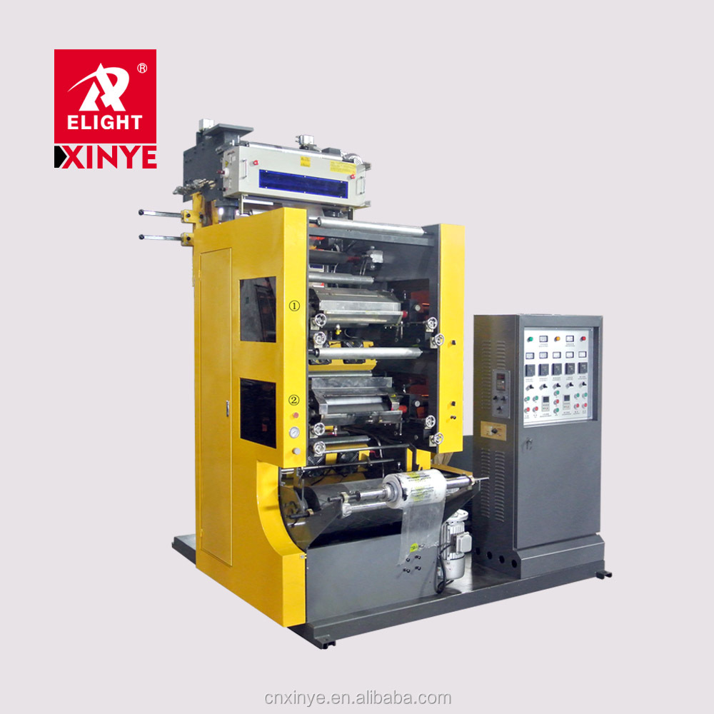Высокое качество Мини полиэтиленовая пленка экструдер для LDPE HDPE LLDPE, мини полиэтиленовая пленка выдувная машина с 1 цветным принтером