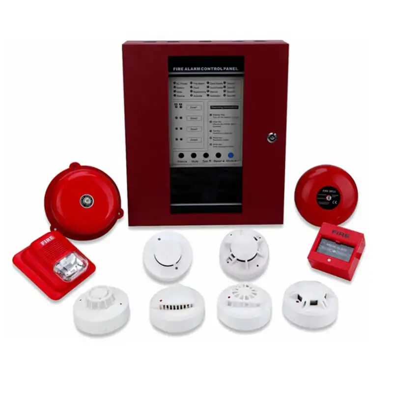 New pop Conventional 8-zones Fire alarm control center panel accept 2/4 wire smoke detector