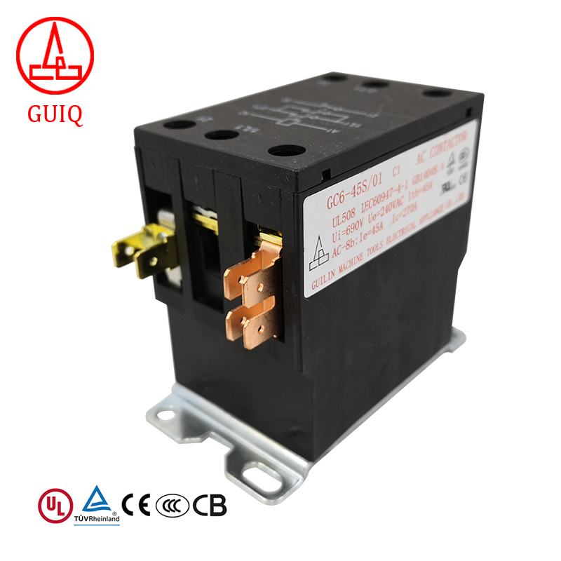 GC6-45S/01 C1, высококачественный бренд, 1 полюс, 1 фаза, 24 В, 45 А, hvac, магнитный контактор переменного тока