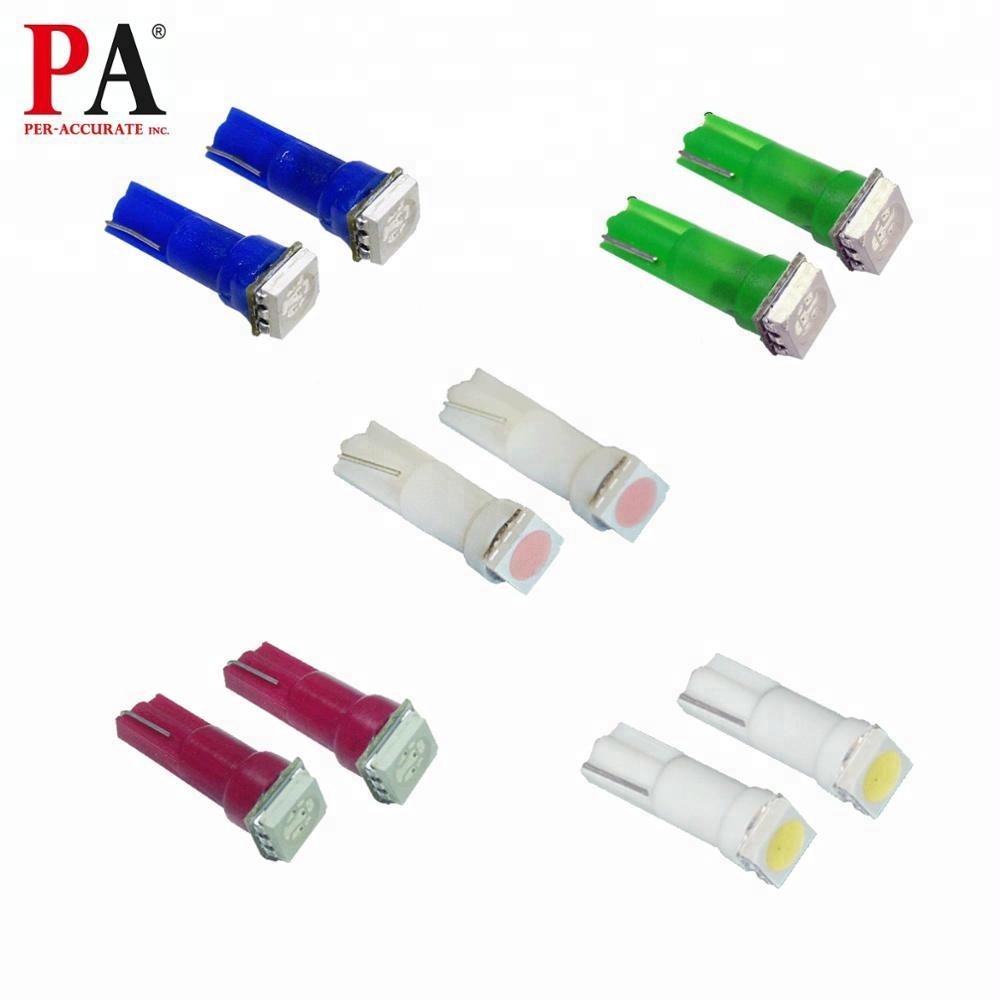 Оптовая продажа, светодиодная лампа T5 B8.5D 5050 SMD для грузовика, приборной панели автомобиля
