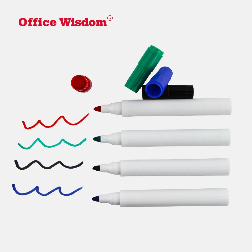 Custom Logo Whiteboard Pen Bullet Tip Non-Toxic Quality Whiteboard Marker Dry Erasable Markers