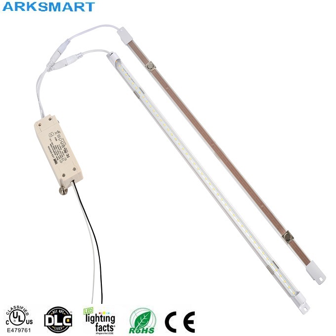 DLC 18W 36W 140lm/W 4ft magnetic strip retrofit kit