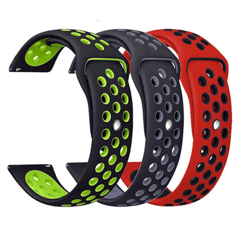 Ремешок силиконовый для смарт-часов Samsung Galaxy S2 S3 S4 / Fitbit Versa/Blaze, 22 мм 20 мм