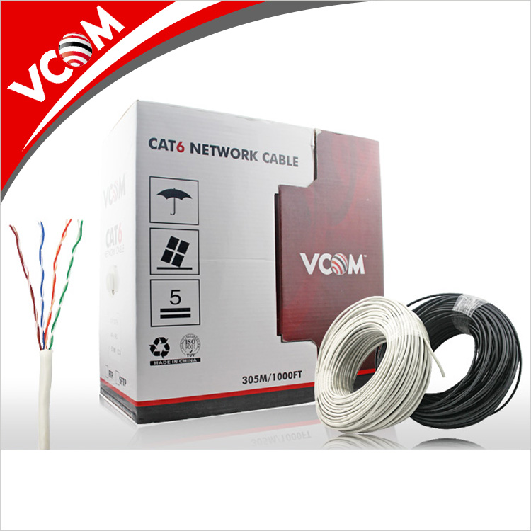 Профессиональный производитель сетевой кабель Cat6 UTP 4 пары 23AWG CCA 1000FT