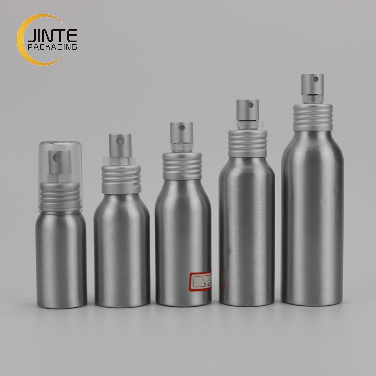 Aluminum Bottles with Plastic Sprayer Pump for Perfume 50ml 65ml 80ml 100ml 120ml