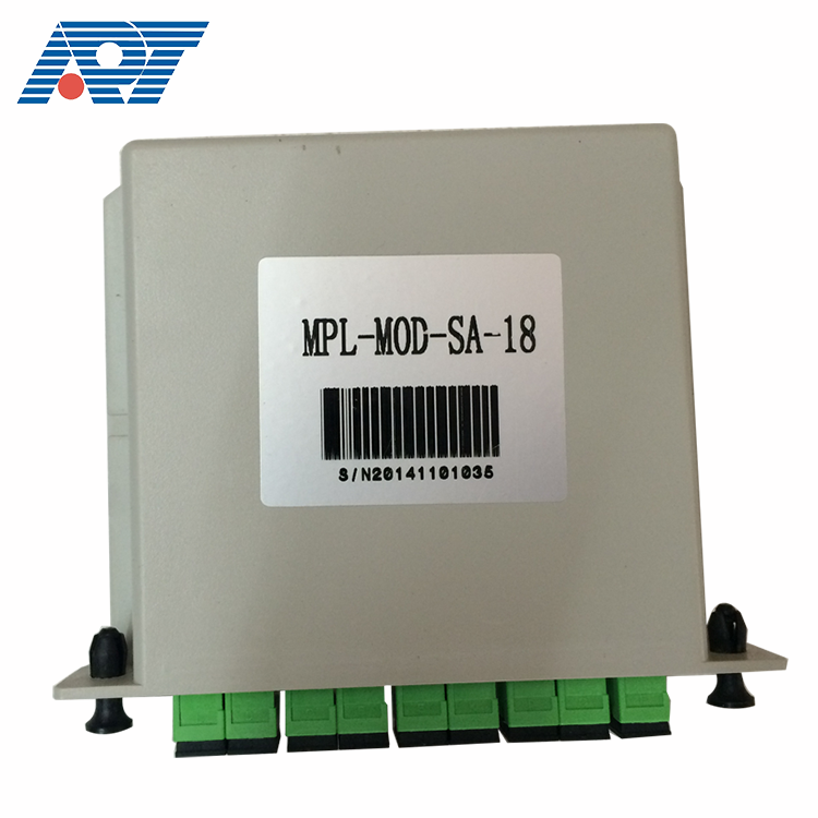 FTTH CATV сети 1 x n одномодовый стойку волоконный ответвитель 1x8 кассета типа mini fiber optic PLC splitter
