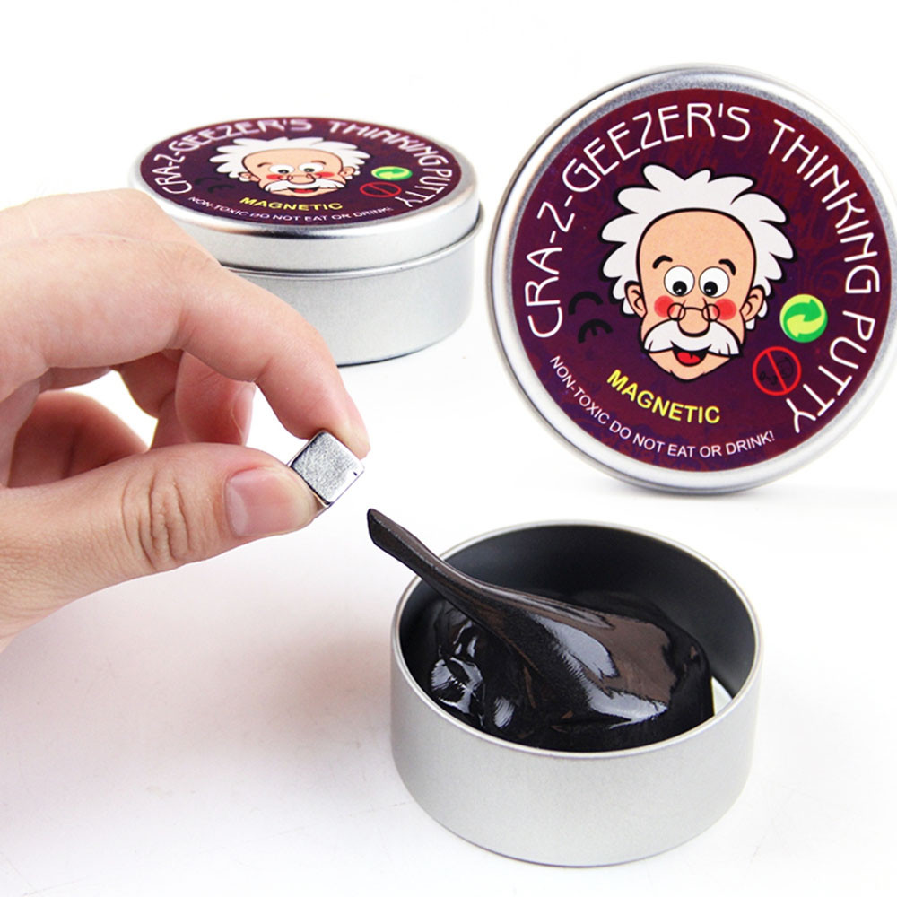 Amazon Hot Sale Kids Toy Intelligent Creative Relieve Stress Silicone Magnetic Slime Putty