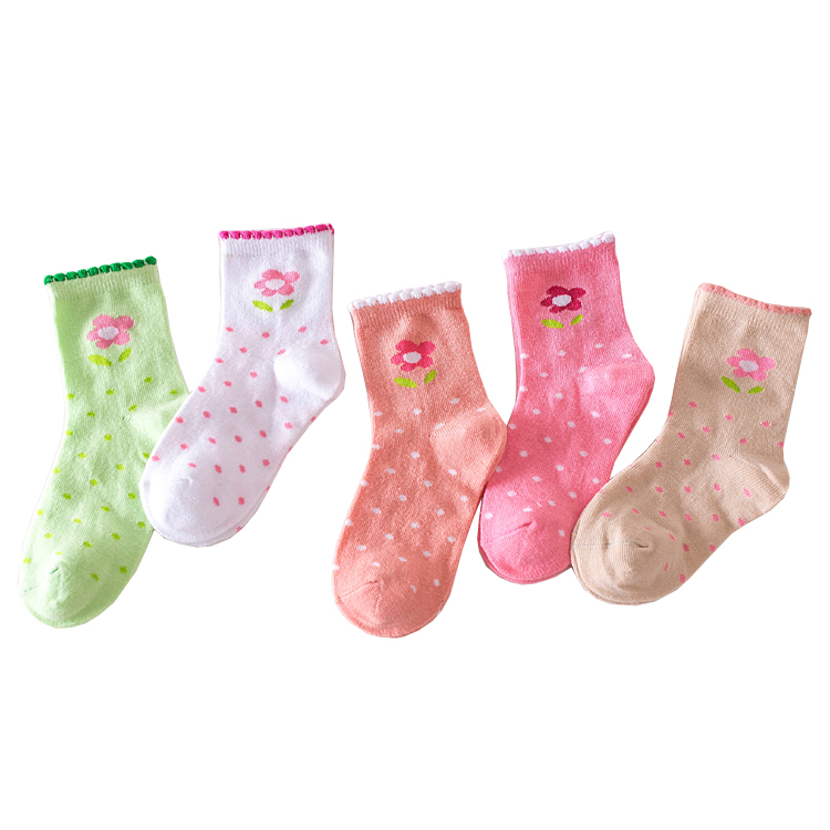 T- 003 ( Free Samples Stock Wholesale ) little boy school girl cotton crew socks for children and kids