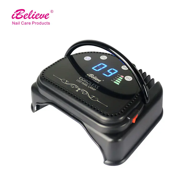 64W Fast Nail Dryer Cordless Wireless LED Light Curing Lamp for Gel Polish Professional Salon