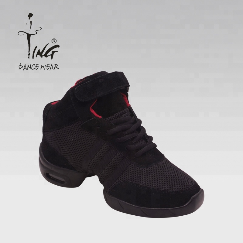 Breathable Mesh Modern Sports Dance Sneakers Men Shoe Box Black