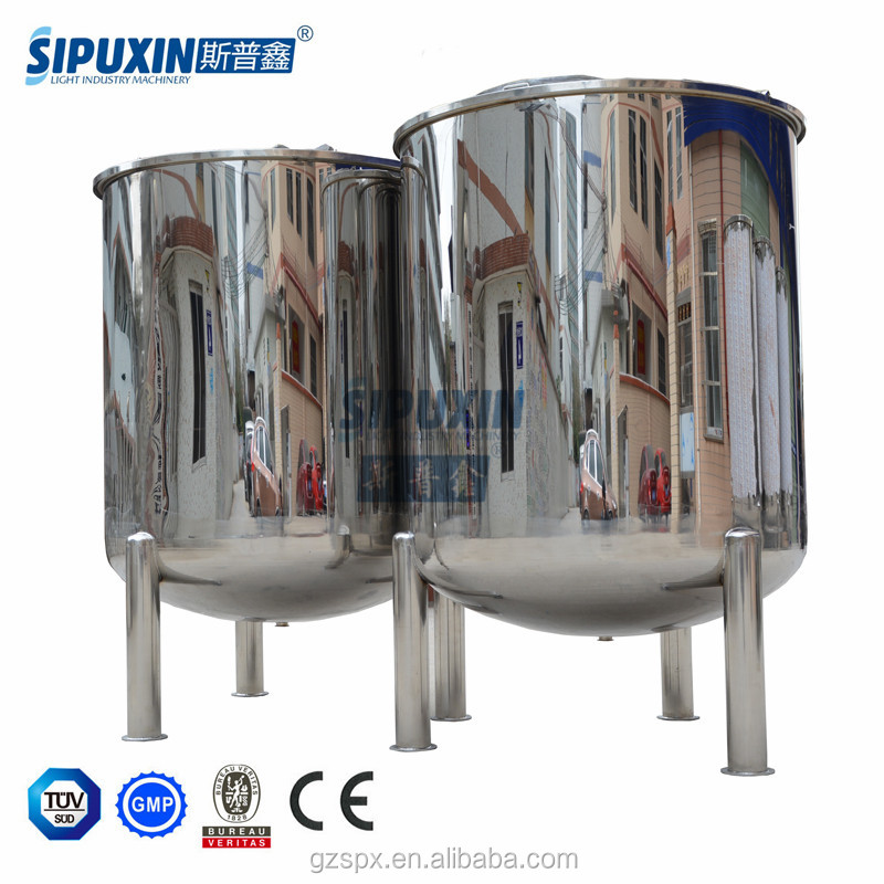 SIPUXIN заводская цена 3000 L нержавеющая сталь 304 буферный резервуар для хранения