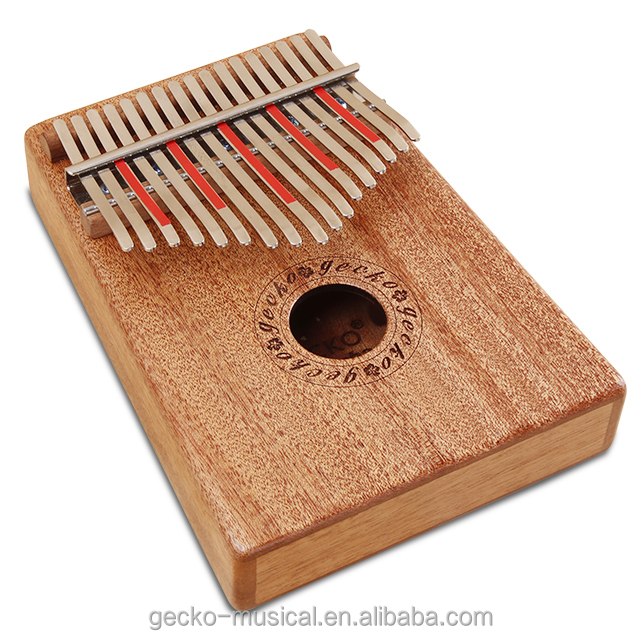 Gecko поставка с фабрики K17M Профессиональный 17 tines kalimba музыкальный инструмент