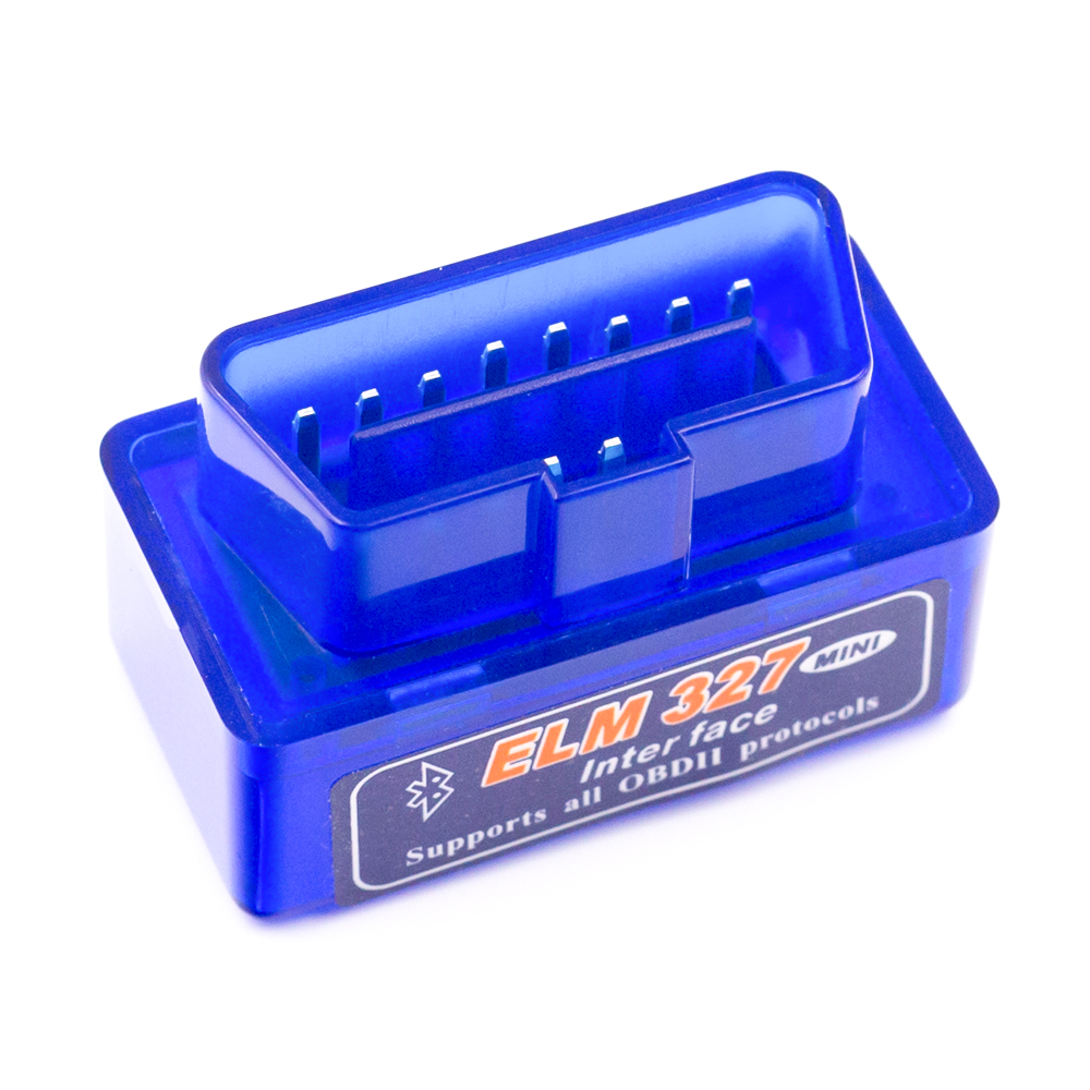 Оптовая Продажа Мини Портативный ELM327 V2.1 OBD2 II Bluetooth диагностический автомобильный интерфейс сканер Синий Премиум ABS диагностический инструмент