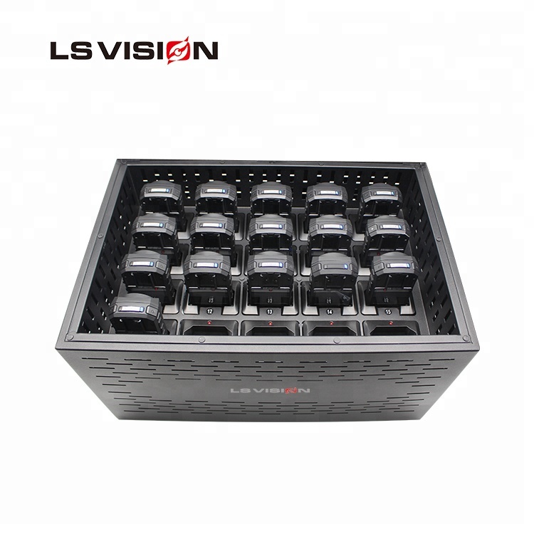 LSVISION 17 "дюймовый экран портативный 20 портов данных док-станции для полиции тела камеры рекордер