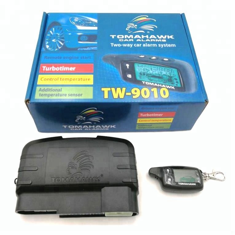 Томагавк TW9010 ЖК-пульт дистанционного управления smart 2 полосная автомобильная сигнализация с России и руководство по эксплуатации на английском языке, автосигнализации на мировом рынке
