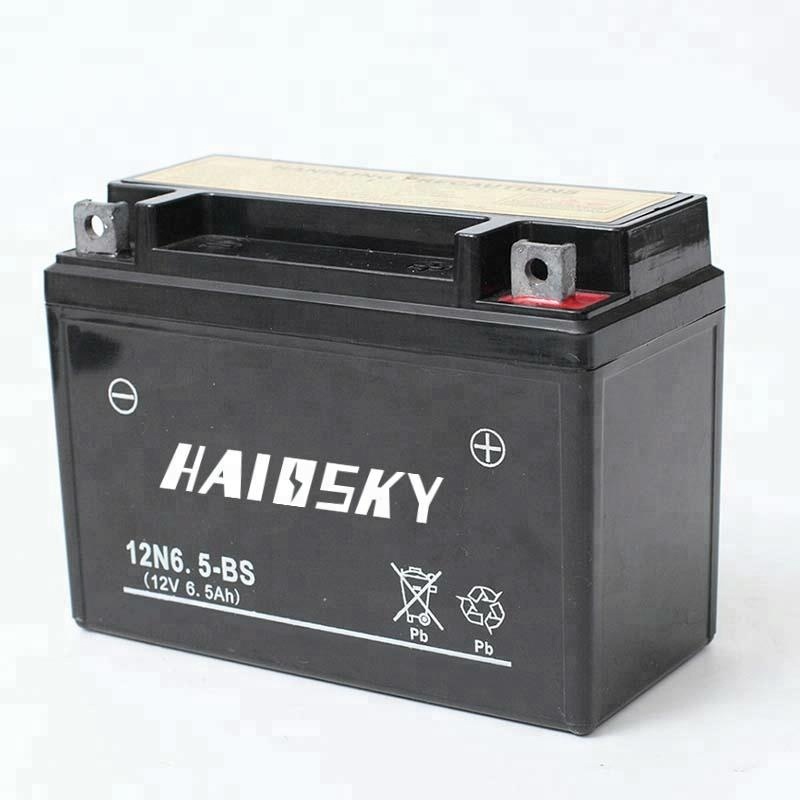 Long life rechargeable 6.5ah 12v motorcycle battery For YAMAHA RX100 motorcycle battery