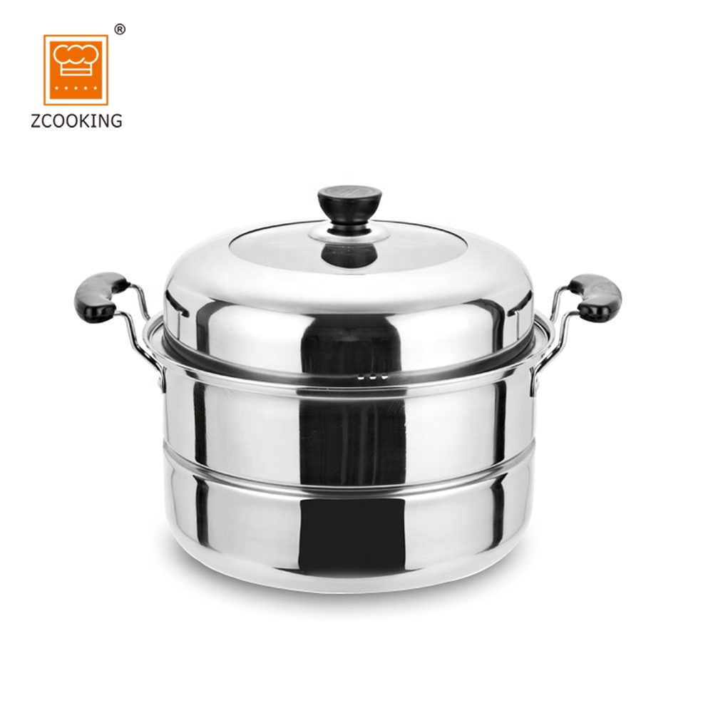 Различных размеров из нержавеющей стали индукции food steamer-пот и суп