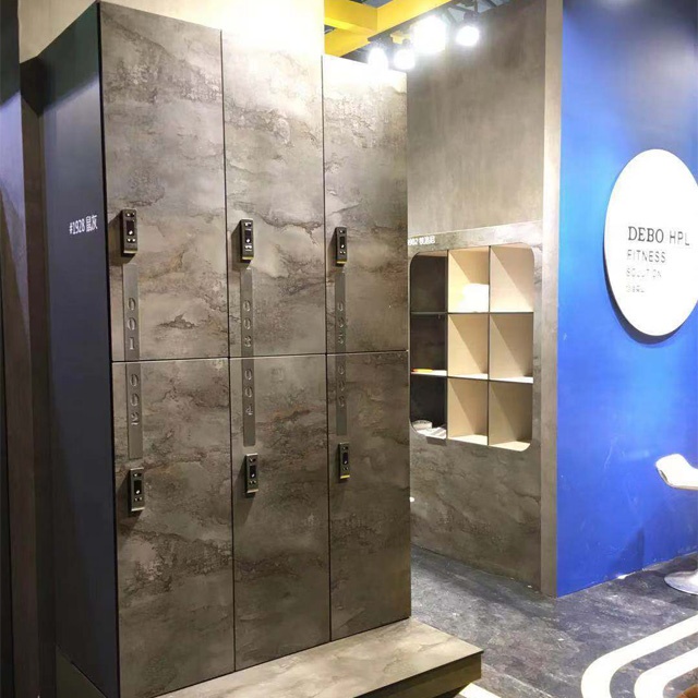 Debo, новый дизайн, SHANGHAI IWF, выставочный шкафчик, hpl, шкафчик для посылок, тренажерный зал, продажа