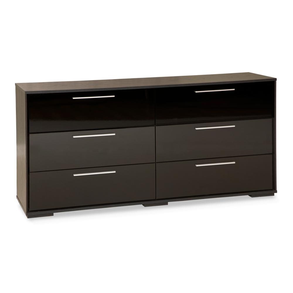 Мебель для гостиной/с 6 выдвижными ящиками Double Dresser/Pure Black Wooden Dresser