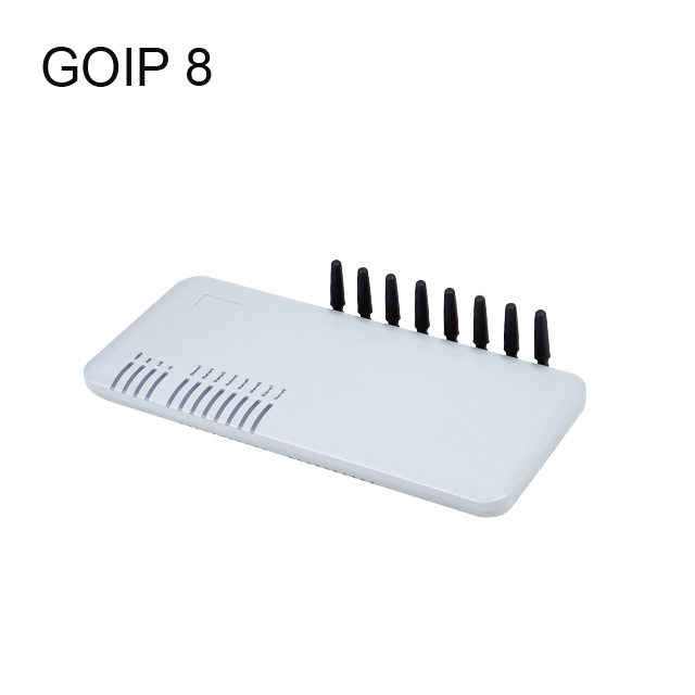 8 Channels VOIP GSM Gateway SMS Device With IMEI Change GOIP8