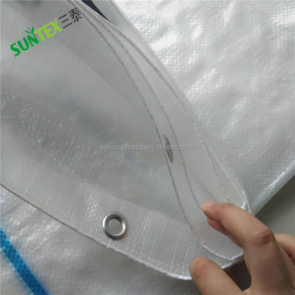 120gsm прозрачная УФ-пластиковая тканая пленка, усиленная HDPE защита от дождя, тканая пленка, Вишневое покрытие, Полиэтиленовая тканая парниковая пленка
