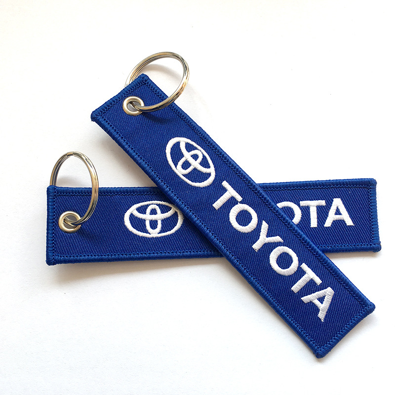 Новый дизайн, Лидер продаж, брелки с вышивкой для автомобилей toyota