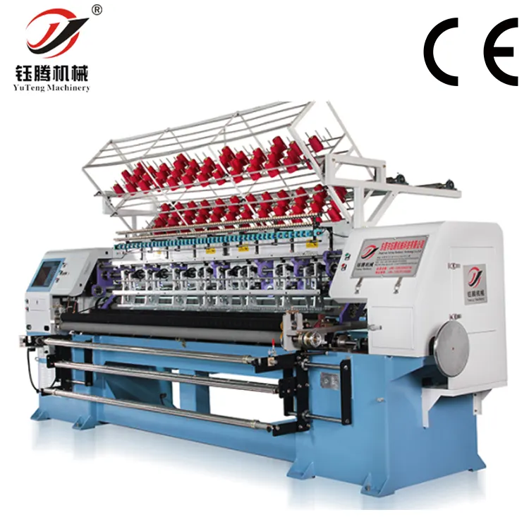 96" computer controling apparel and textile multi needle quilting machine
