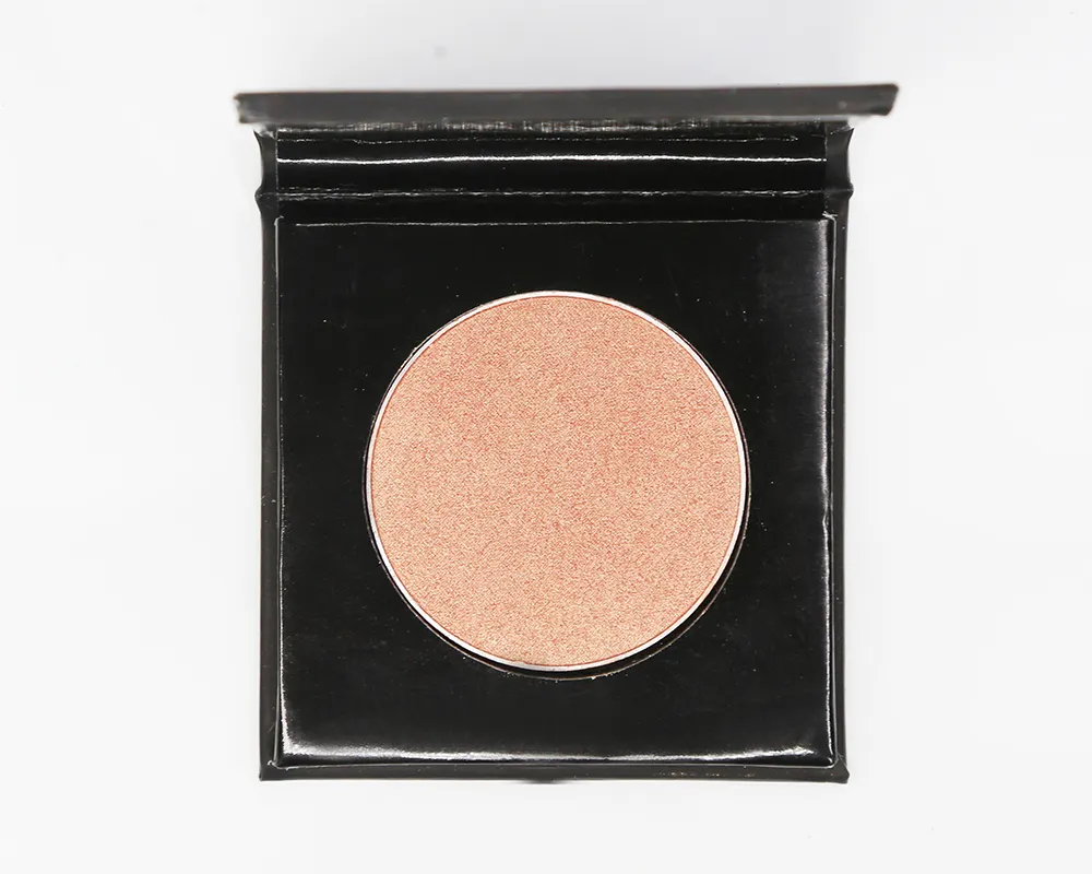 Private label makeup high pigment highlighter pressed powder single cardboard palette