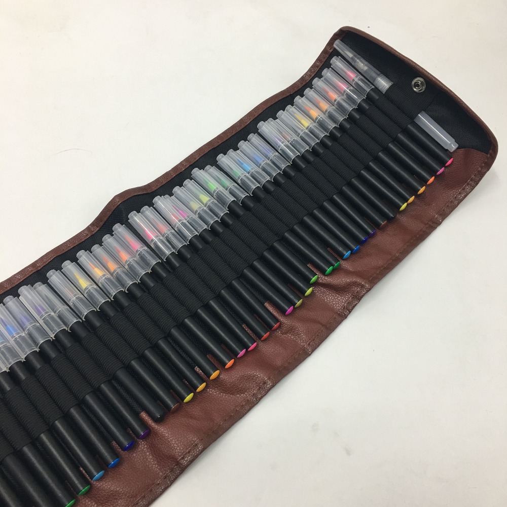 Нет утечки реальный нейлон кисть акварельный Маркер Pen Set
