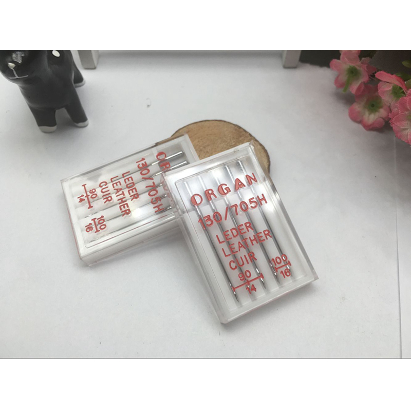 Иглы для швейной машинки орган 130/705 ч, бытовая кожа разных размеров, подходят для кожи всех видов (1 упаковка = 5 шт.)