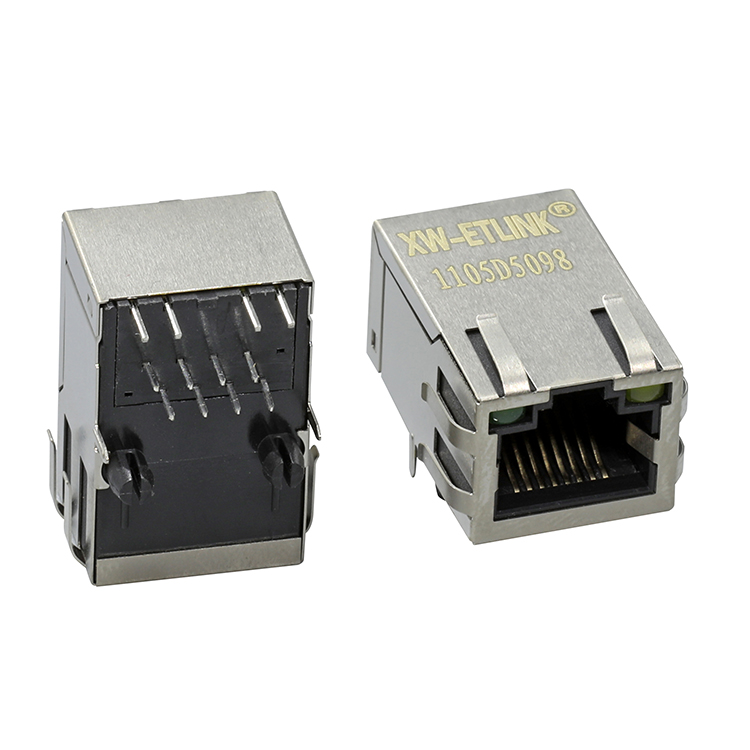 J1026F21CNL 8 Pin RJ45 модульный разъем с экранированным