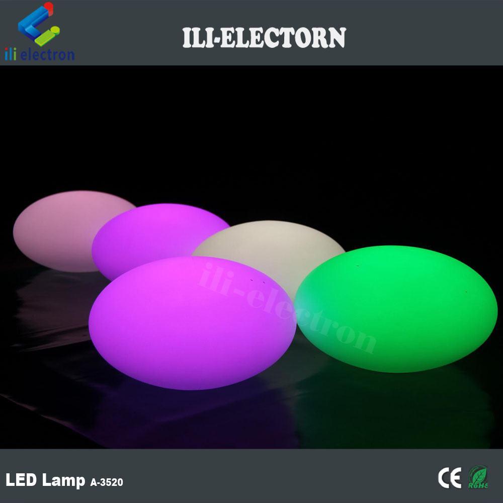Oval plastic Rechargeable LED ball lamps