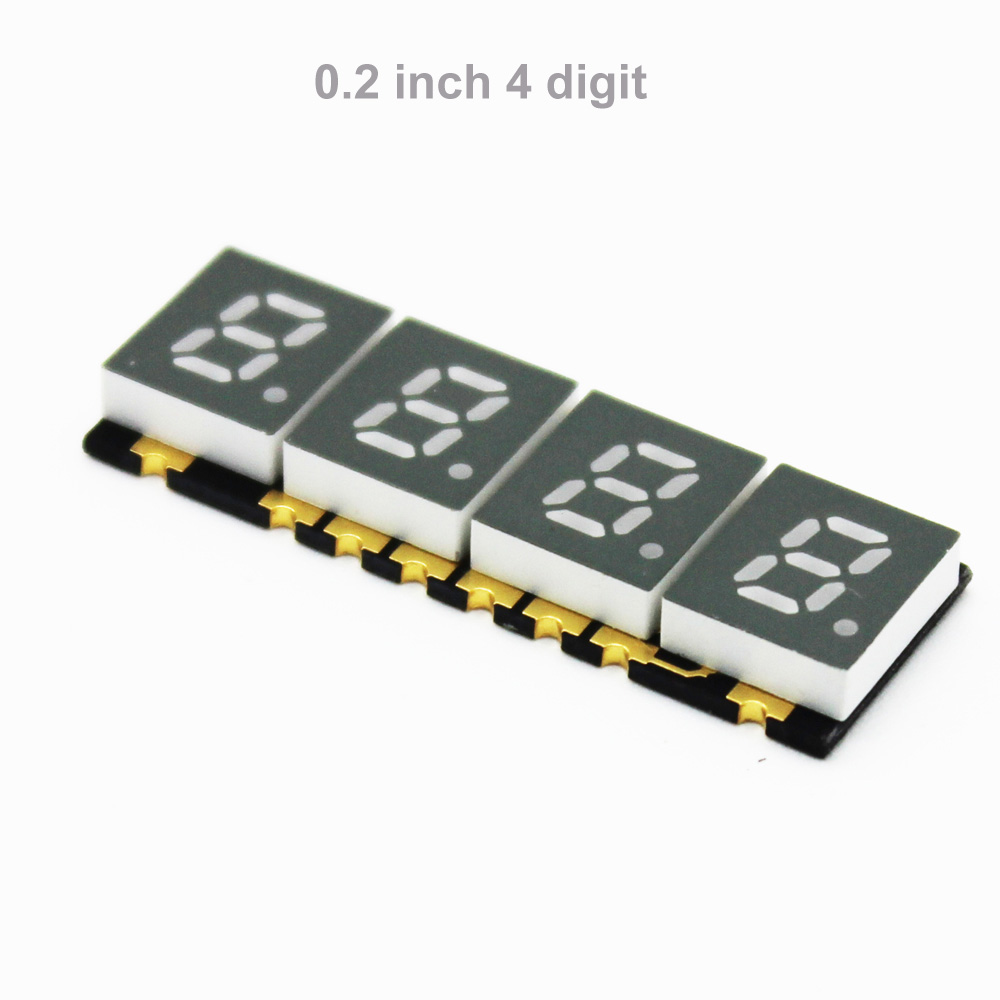Мини ТТП ДРК 0,2 "0,2 дюймов 4-значный 7-сегментный smd СВЕТОДИОДНЫЙ цифровой дисплей