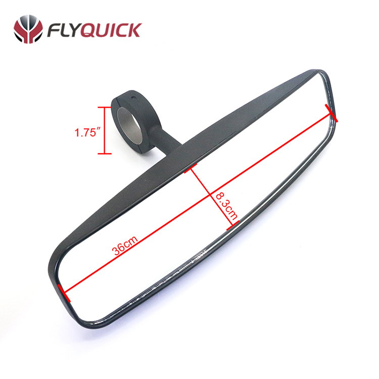 1.75" Wide Angle UTV Center Mirror for Offroad UTV Polaris Ranger XP RZR Kawasaki
