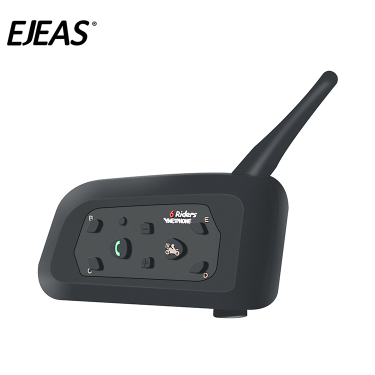 Полностью дуплексный мотоцикл Bluetooth Intercom v6