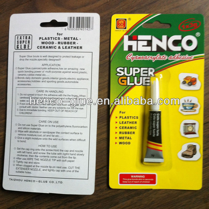 Liquide Fast Bonding 502 Super Glue 3g in Aluninium Tube