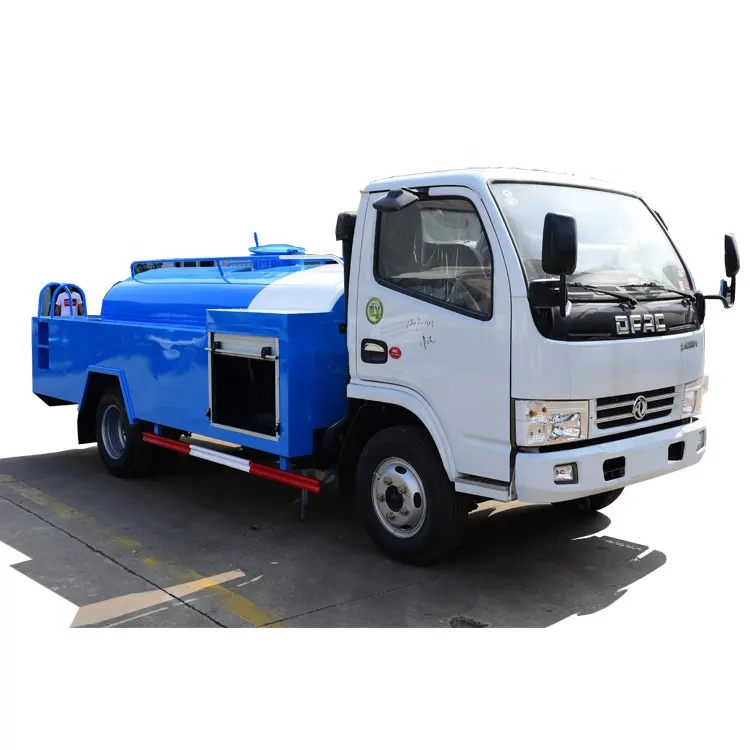 China New DFAC 5000 liters/5 tons Sewer dredging and high pressure cleaning vehicle